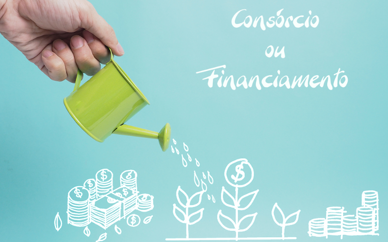 Qual a diferença de consórcio e financiamento?